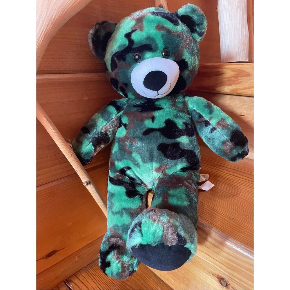 Build-A-Bear Workshop Camouflage Plush Teddy Bear.